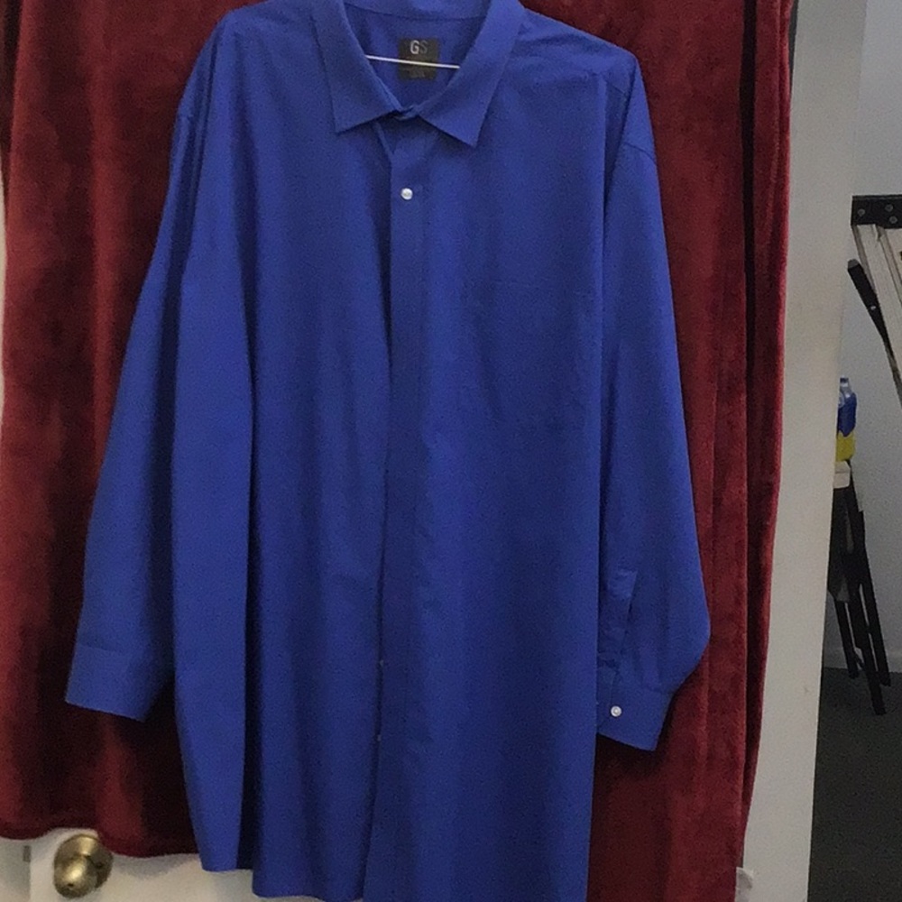 Men’s big and tall dress shirt. French blue. Excellent condition